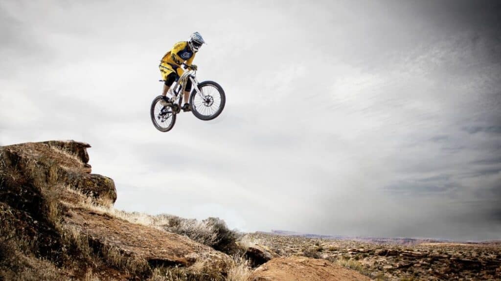 Mountain bike jump