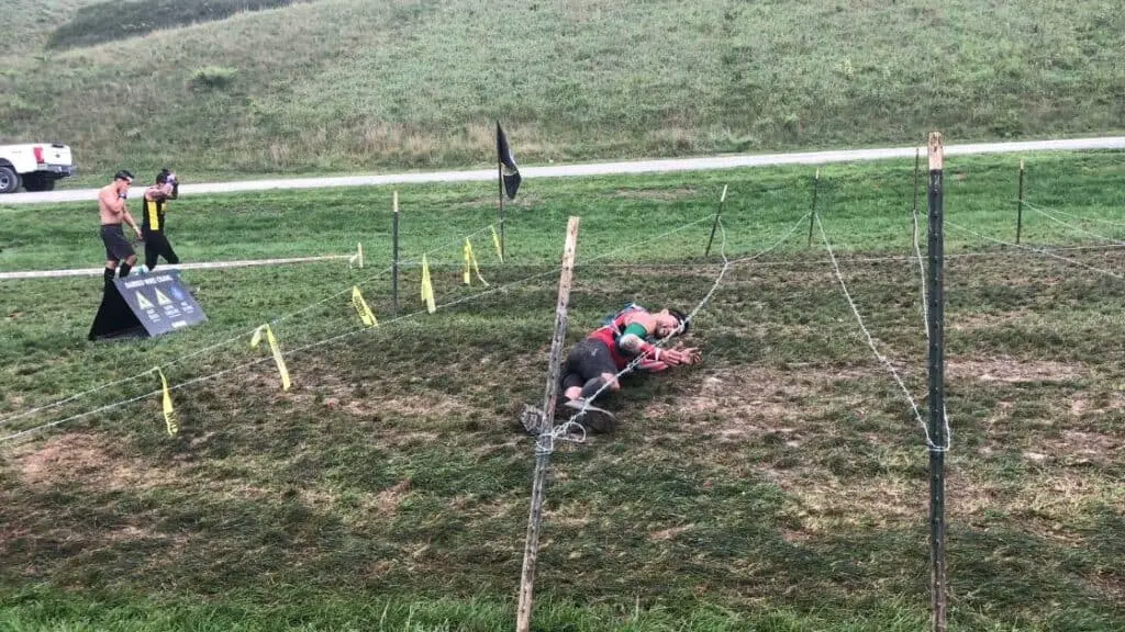 Diego Spartan Race barbed wire